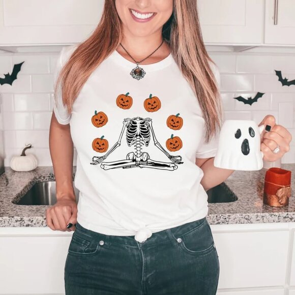 Tops - Funny Halloween T-Shirt, Spooky Season Graphic Tee, Cute Boo Shirt Gift
